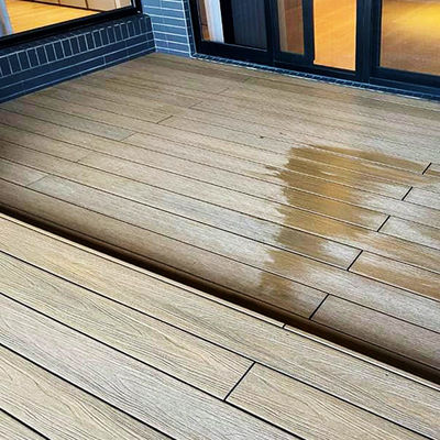 Goede prijs. Gedrukt WPC composiet dekplaat paneel Anti-slip laag onderhoud online