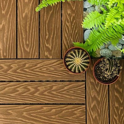 Goede prijs. Patio Hout Interlocking Composite Dektegels Weerbestendige online