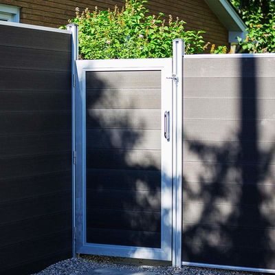 Goede prijs. Moderne WPC-poortpaneel Rootproof WPC PVC-plaat Weerbestendige online