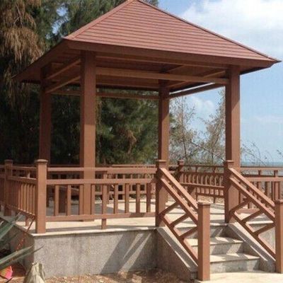 Goede prijs. Anti UV WPC Gazebo Rootproof Outdoor WPC Paviljoen lichtgewicht online