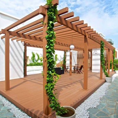 Goede prijs. Op maat gemaakte hout-plastic composiet pergola WPC laag onderhoud online