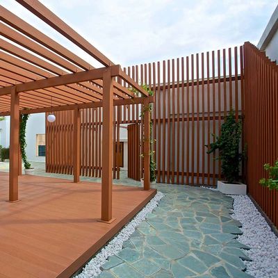Goede prijs. Buiten WPC Pergola Rootproof Composite Houten Patio Pergola online