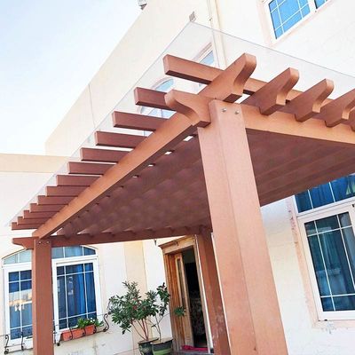 Goede prijs. Custom WPC Pergola Waterdicht Moderne Hout Pergola Lage onderhoud online